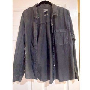 Slate Gray Women's Button Down Classic Shirt by Universal Thread